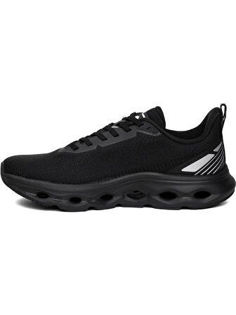 LOTTO MODEA 4PR SİYAH GÜMÜŞ COMFORT CASUAL ANATOMİK SPOR AYAKKABISI 