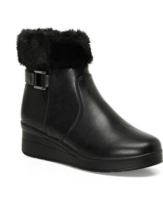 POLARİS 166605 4PR FERMUARLI KÜRKLÜ ANATOMİK KISA DÜZ BOT