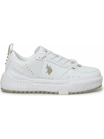 U.S.POLO ASSN.DANCE 5FX BEYAZ BEJ COMFORT CASUAL ANATOMİK SPOR AYAKKABI