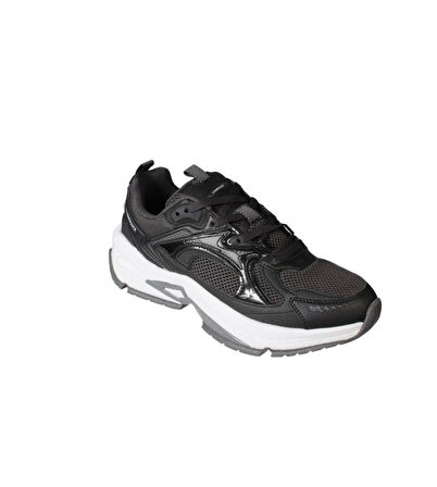 LUMBERJACK Erkek Siyah Gri Memory Kalın Taban Yürüyüş Spor Ayakkabı