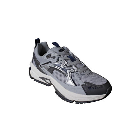 LUMBERJACK Erkek Siyah Gri Memory Kalın Taban Yürüyüş Spor Ayakkabı