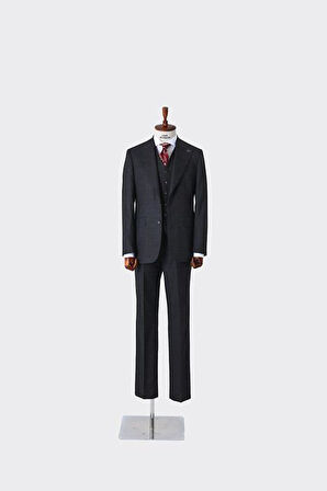 Dört Mevsim Kullanılabilir Yelekli Erkek Takım Elbise - Modern Slim Fit