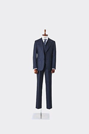 Dört Mevsim Kullanılabilir Yelekli Erkek Takım Elbise - Modern Slim Fit