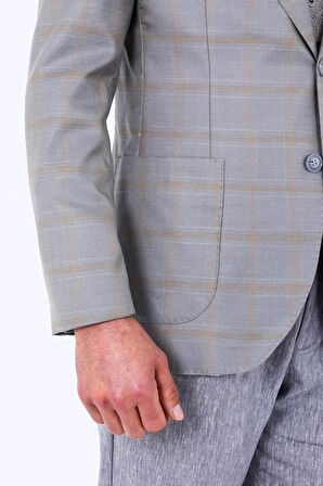 Yüksek Kaliteli Kumaşlı Erkek Slim Fit Ceket