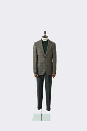 Modern Slim Fit Dar Kesim Yün Erkek Ceket