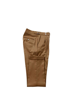 Modern Çift Pileli Erkek Pantolon - Viskon Kumaş