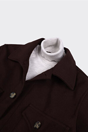 Modern Safari Tarzı Slim Fit Pamuklu Erkek Gömlek-GKV1911W