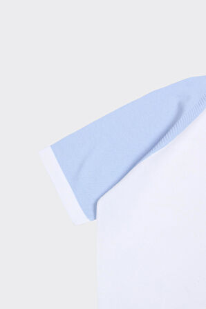 Fermuarlı Polo Yaka Kısa Kol Erkek T-Shirt
