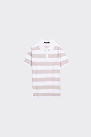 Fermuarlı Polo Yaka Kısa Kol Erkek T-Shirt