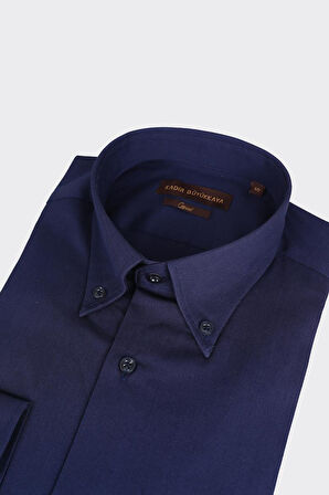 Yaka Düğmeli Erkek Gömlek-KAX4665S