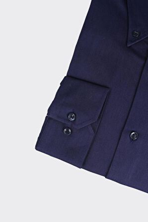 Yaka Düğmeli Erkek Gömlek-KAX4665S