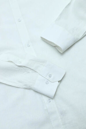 Yaka Düğmeli Erkek Gömlek-KAX4669S