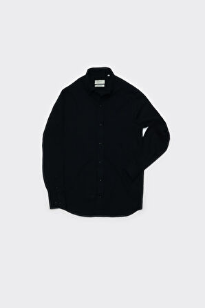 Yaka Düğmeli Erkek Gömlek-KAX4669S