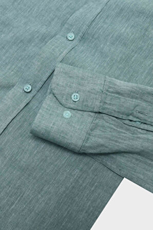 Yaka Düğmeli Erkek Gömlek-KAX4669S