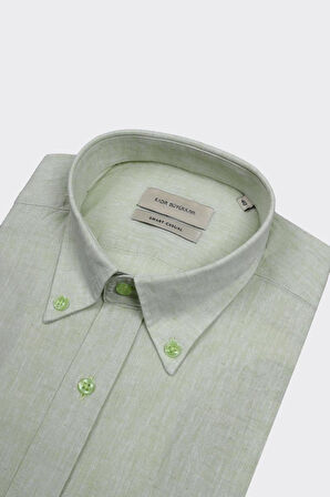 Yaka Düğmeli Erkek Gömlek-KAX4669S