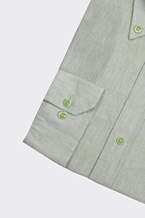 Yaka Düğmeli Erkek Gömlek-KAX4669S