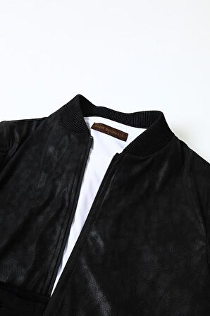 Modern Tarz Kolej Erkek Mont - Dayanıklı Polyester Kumaş