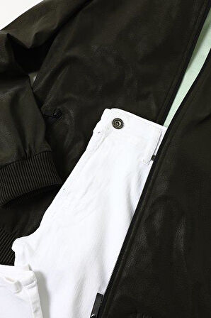 Modern Tarz Kolej Erkek Mont - Dayanıklı Polyester Kumaş