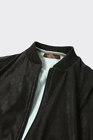 Modern Tarz Kolej Erkek Mont - Dayanıklı Polyester Kumaş