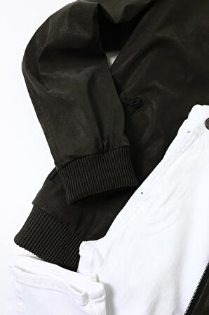 Modern Tarz Kolej Erkek Mont - Dayanıklı Polyester Kumaş
