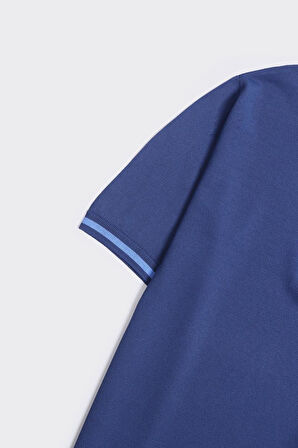 Fermuarlı Polo Yaka Kısa Kol Erkek T-Shirt