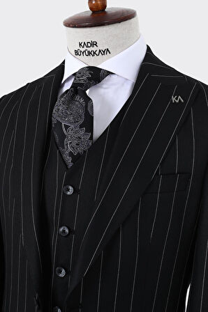 Şık ve Rahat Yelekli Erkek Takım Elbise - Slim Fit ve Viskon Karışımlı