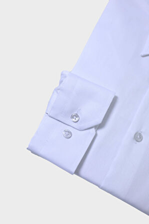 Slim Fit Dar Kesim Büyük İğneli Yaka Pamuklu Erkek Gömlek-KAW4405S