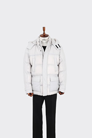 Modern Tasarım Kapüşonlu Erkek Polyester Kaban