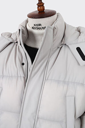 Modern Tasarım Kapüşonlu Erkek Polyester Kaban