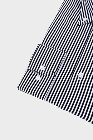 Yaka Düğmeli Slim Fit Pamuklu Erkek Gömlek-KAW4623S