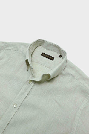 Yaka Düğmeli Erkek Gömlek-KAX4669S