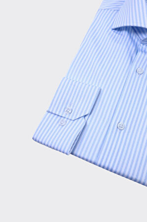 İtalyan Yaka %100 Pamuk Slim Fit Erkek Gömlek-KAW4010S