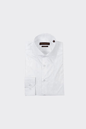İtalyan Yaka Erkek Gömlek Slim Fit %100 Pamuk-KAW4023S