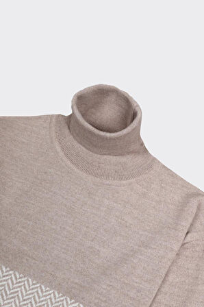 Erkek Tam Balıkçı Triko