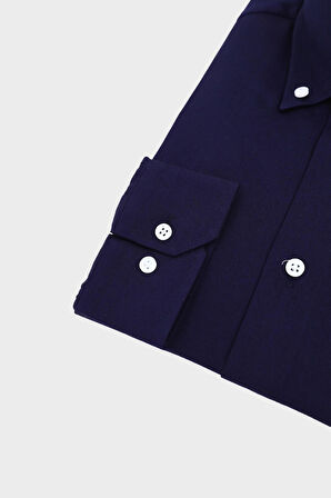 Yaka Düğmeli Erkek Gömlek-KAW4620S