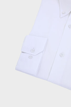 Yaka Düğmeli Erkek Gömlek-KAW4633S