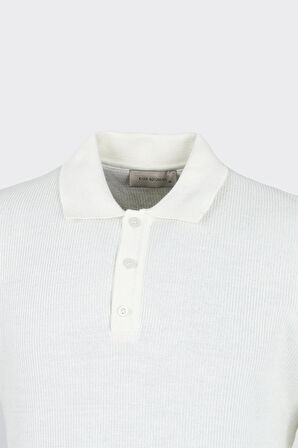 Erkek Düğmeli Polo Yaka Triko-KAX6706W