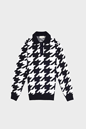 Erkek Düğmeli Polo Yaka Triko-KAX6707W