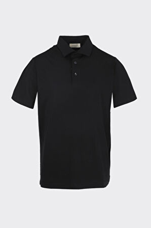 Düğmeli Polo Yaka Kısa Kol Erkek T-Shirt