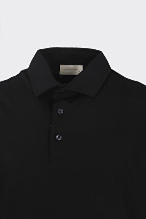 Düğmeli Polo Yaka Kısa Kol Erkek T-Shirt