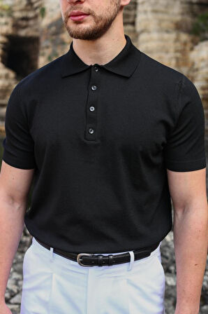 Polo Yaka Kısa Kollu T-Shirt