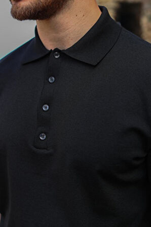 Polo Yaka Kısa Kollu T-Shirt