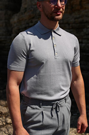 Polo Yaka Kısa Kollu T-Shirt