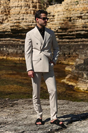 Kruvaze Takım Elbise-KAB1226S