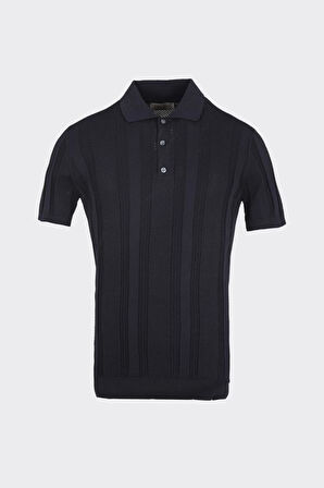 Düğmeli Polo Yaka Kısa Kol Erkek T-Shirt