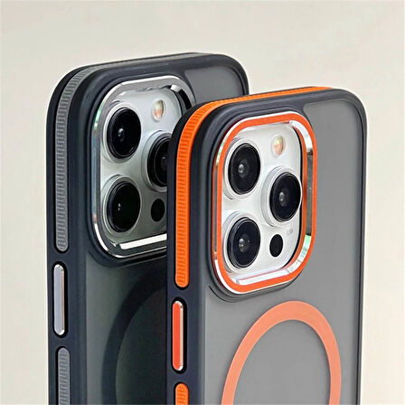 BİKAPAK MAGSTYLE IPHONE 16 PRO MAX TURUNCU KAPAK