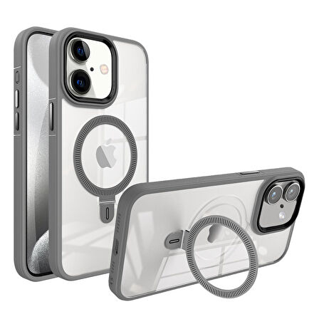 BİKAPAK MAGUP IPHONE 16 GRİ KAPAK