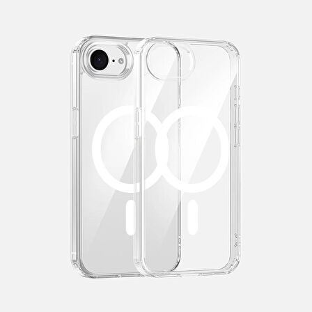 BİKAPAK MAGSAFE AIR IPHONE 16E ŞEFFAF KAPAK