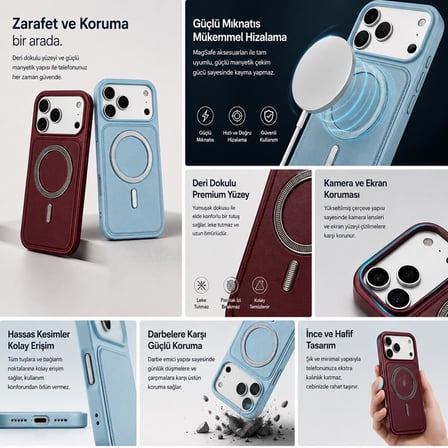 BİKAPAK MAGPOWER IPHONE 18 PRO MAX/17 PRO MAX SİYAH KAPAK