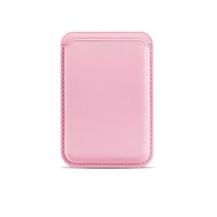 BİDERİ MAGSAFE DERİ CÜZDAN TOZ PEMBE